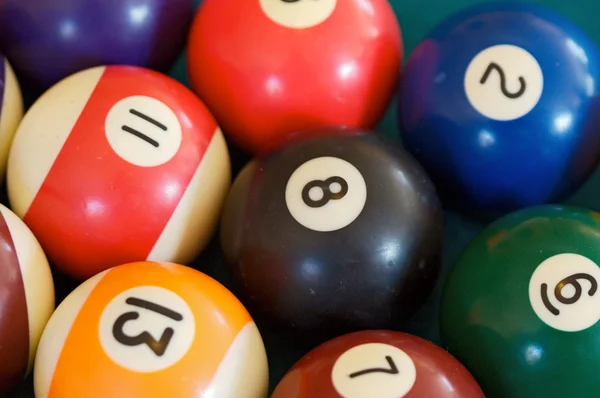 Some billiard balls — Stock Photo, Image