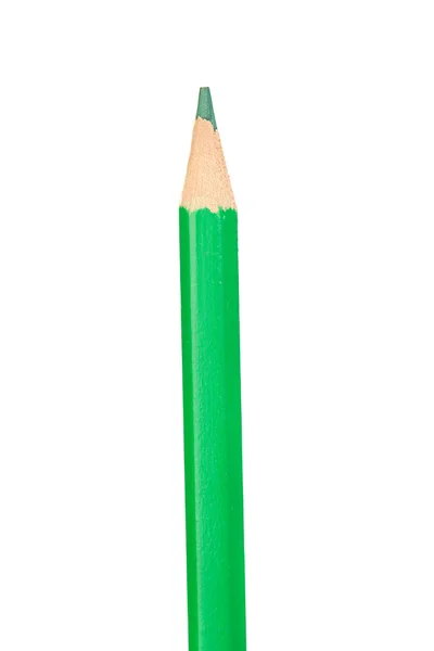 Lápis verde verticalmente — Fotografia de Stock