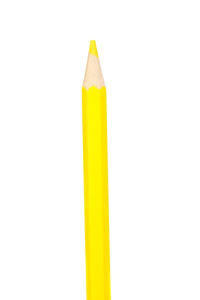 Lápis amarelo verticalmente — Fotografia de Stock