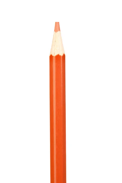 Lápis de laranja verticalmente — Fotografia de Stock