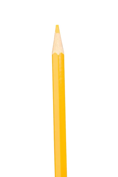Lápis amarelo verticalmente — Fotografia de Stock