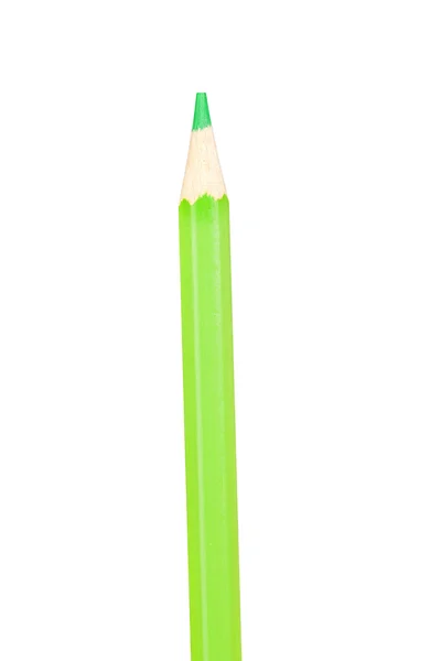Зеленый карандаш вертикально — стоковое фото