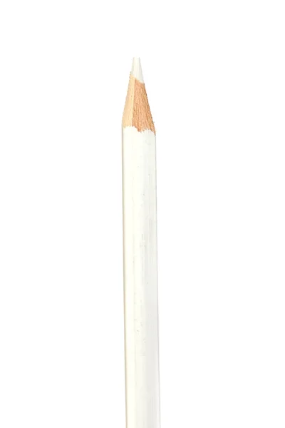 White pencil vertically — Stok fotoğraf