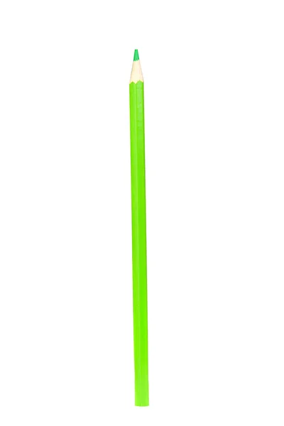 Zielony ołówek pionowo — Zdjęcie stockowe