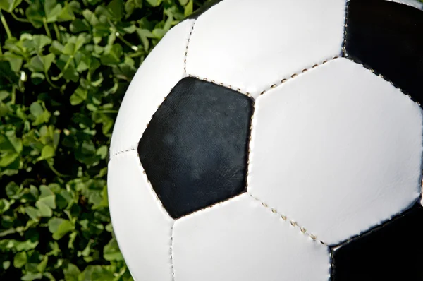 Parte de uma bola de futebol — Fotografia de Stock