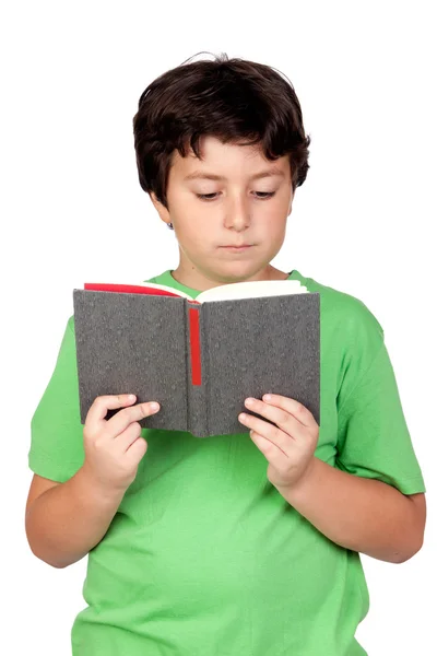 Criança estudante com um livro Fotografia De Stock