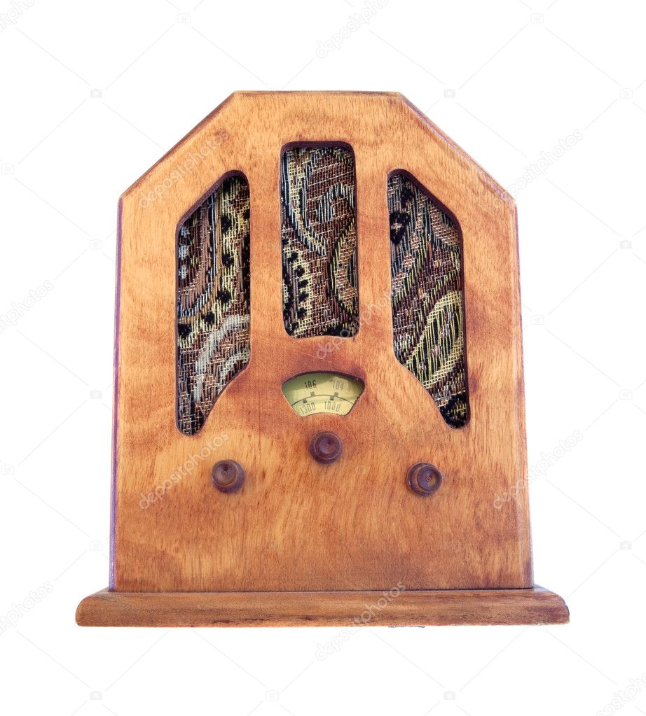 Beautiful old wooden radio