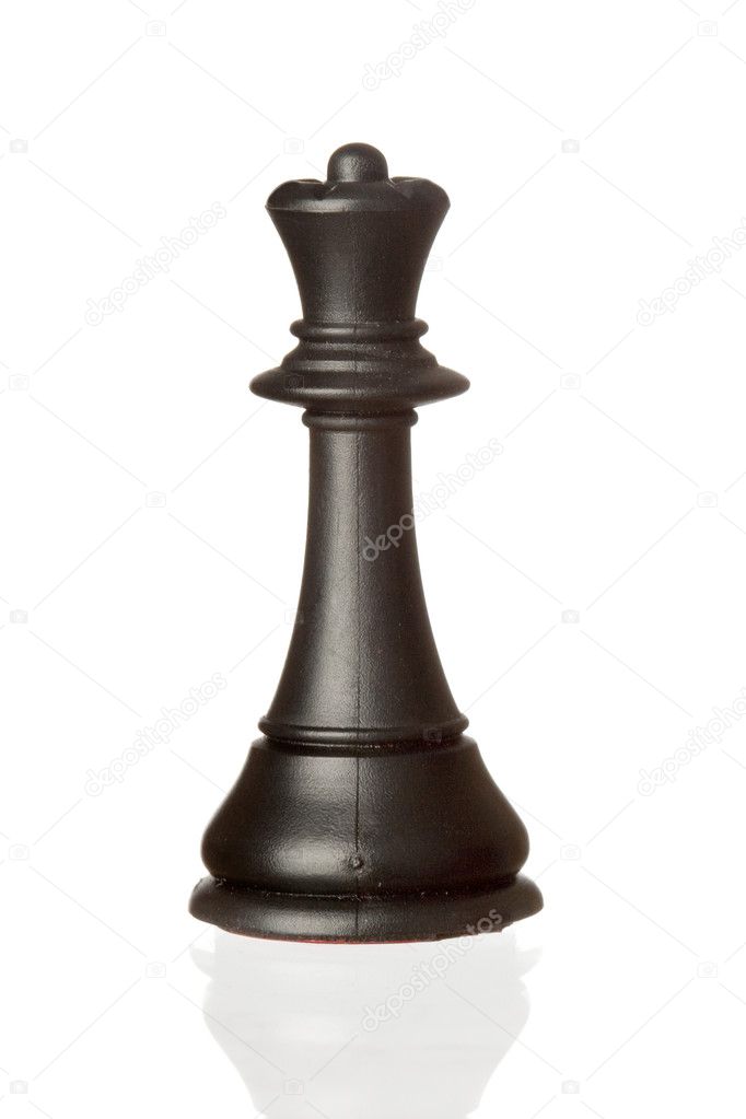 Black queen chess piece — Stock Photo © Gelpi #9437793