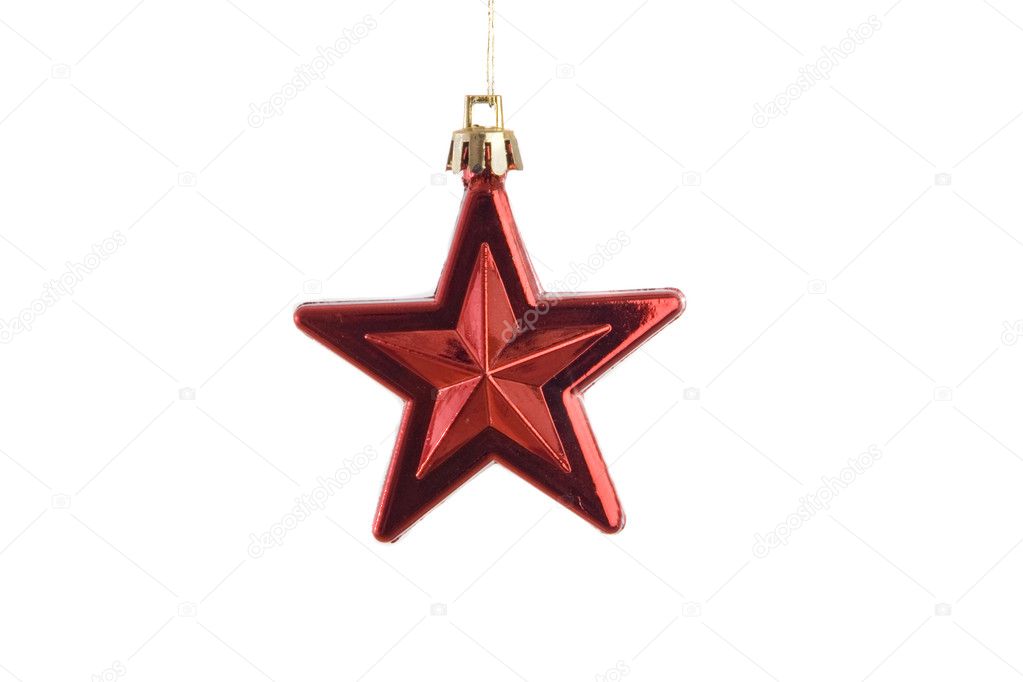 Red star of christmas