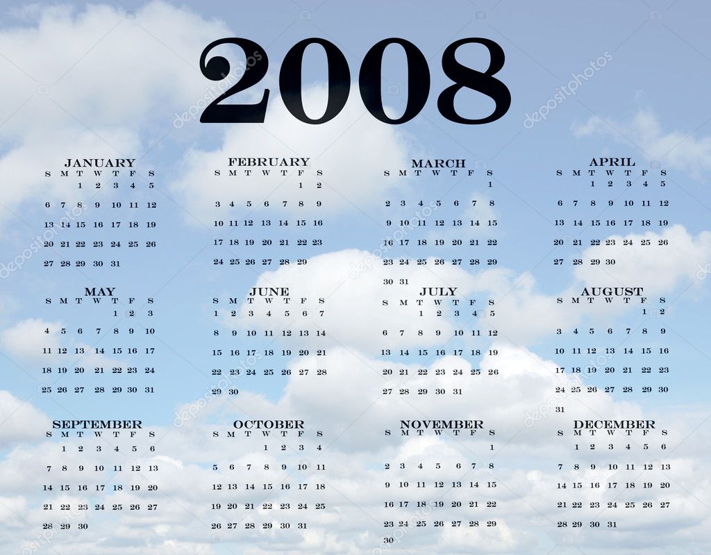2008 Calendar Stock Photo © Gelpi #9438738