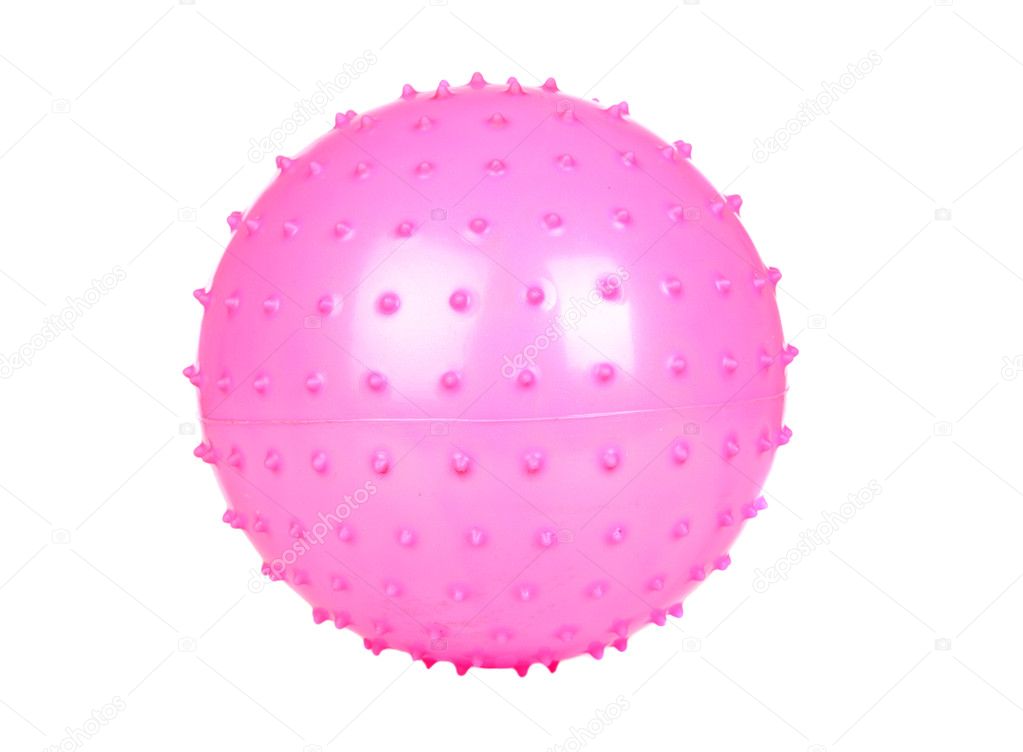 Pink ball with spikes