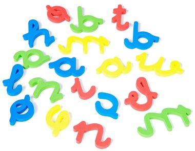 Letters of colors of the alphabet clipart