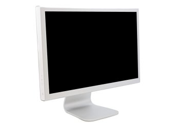 Computer monitor with a black image clipart