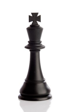 Piece of chess. The king standing clipart