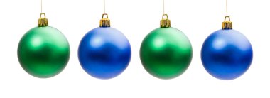 Four balls of christmas clipart