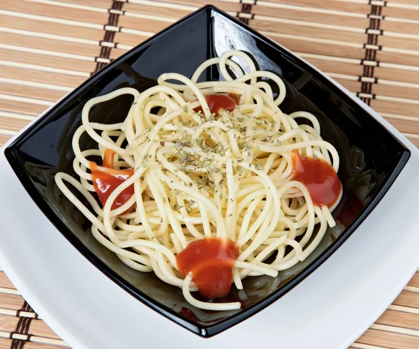 Pasta com tomate i — Fotografia de Stock