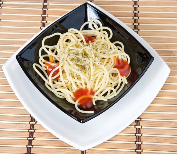 Pasta com tomate — Fotografia de Stock