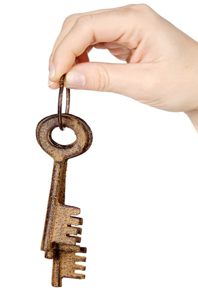 Tres llaves en la mano — Stockfoto
