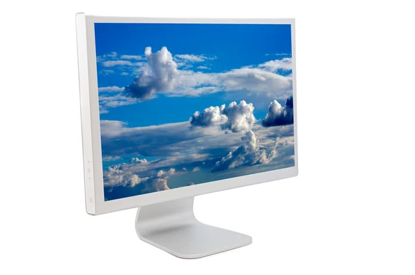 Počítačový LCD monitor — Stock fotografie
