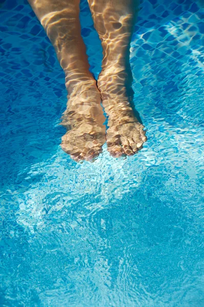 A medence frissítő láb — Stock Fotó