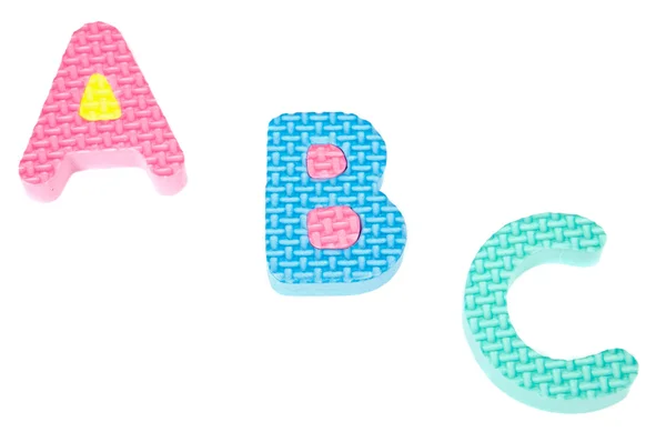 Bokstäver med färger i alfabetet — Stockfoto