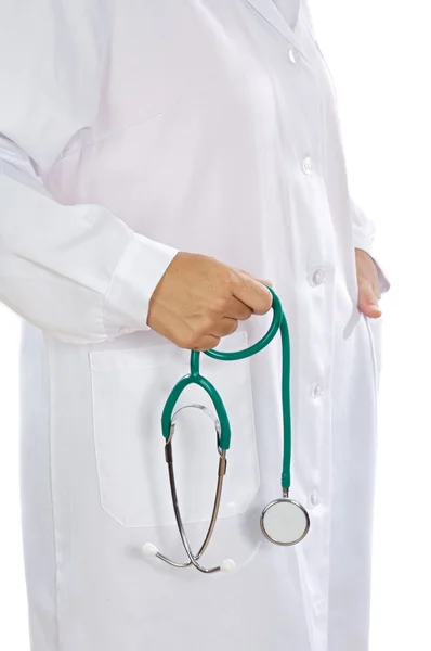 Anonymous doctor whit stethoscope — Stock Photo, Image
