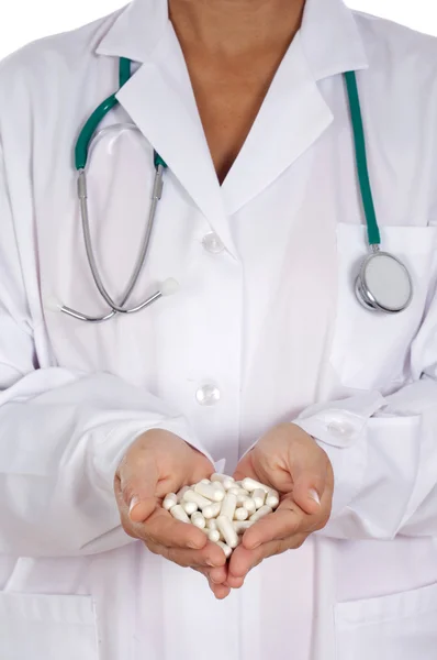 stock image Doctor with pills in the hands