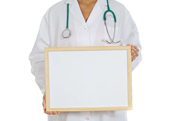 Anonimowy lekarz odrobina billboard — Zdjęcie stockowe