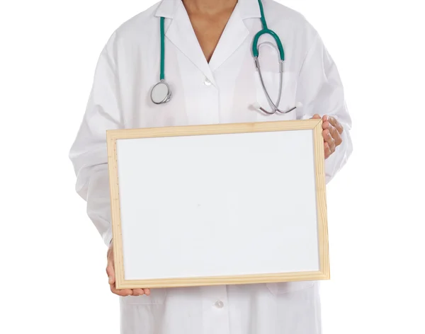Anonimowy lekarz odrobina billboard — Zdjęcie stockowe