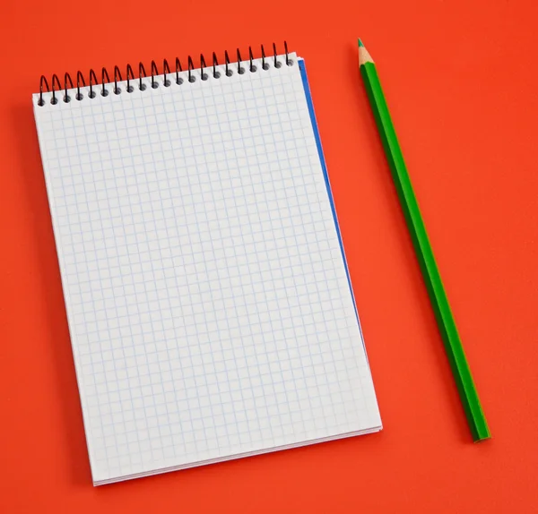 Pencil and notebook — Stock Photo, Image