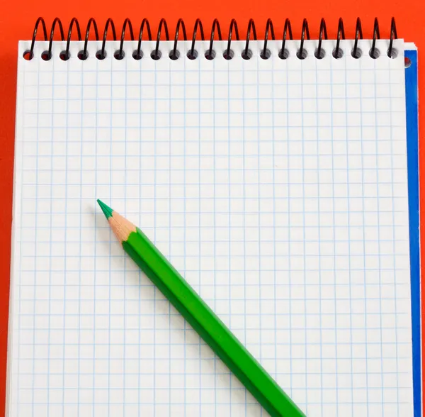 Pencil and notebook — Stock Photo, Image