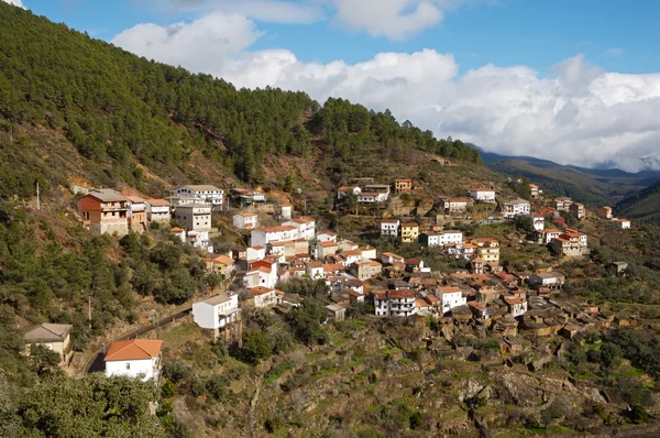 stock image Small town on the hill