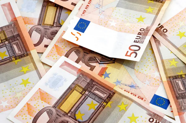 Un fan de 50 Euro banco — Foto de Stock