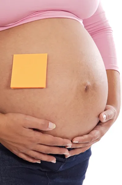 Vonzó terhes nő — Stock Fotó