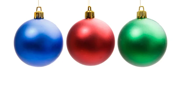 圣诞节的三个球 — 图库照片