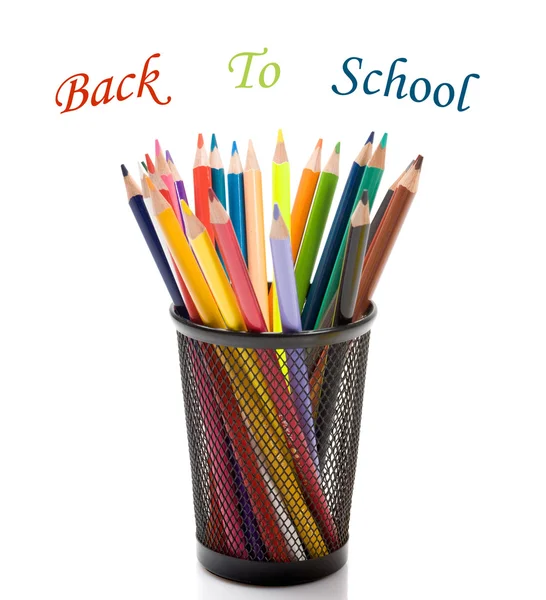 Viele Bleistifte in verschiedenen Farben — Stockfoto