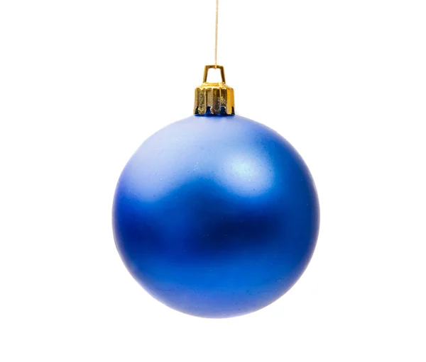 圣诞节的蓝色球 — 图库照片
