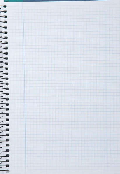 Notebook s čtverečky — Stock fotografie