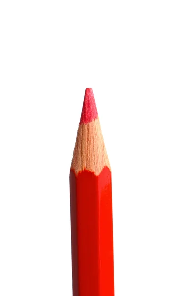 Червоний олівець у вертикалі — стокове фото