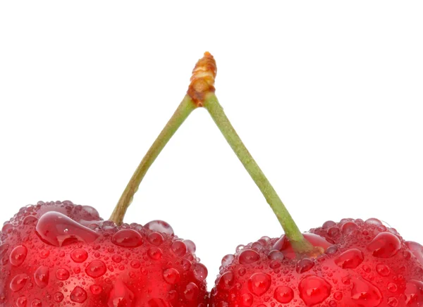 Part of two cherries — Stock Photo, Image