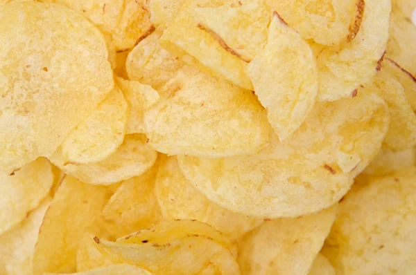 A pile of potato chips — Stock Photo, Image