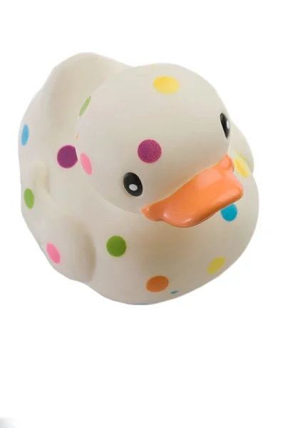 Speckled plastic duck — Stock Photo, Image