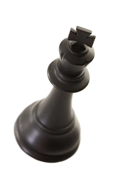 Zwart schaakstuk — Stockfoto