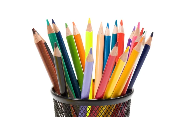 stock image Many pencils of different colors