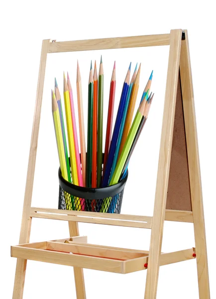 Blackboard with image of pencils — Stock Photo, Image