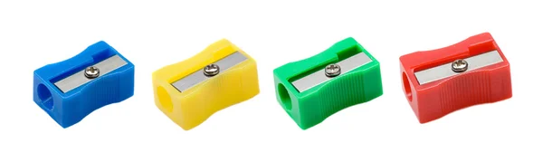 Four different colors sharpener — Stock Photo, Image
