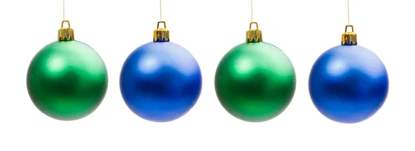 Cuatro bolas de Navidad — Foto de Stock