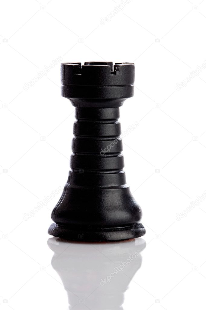 White Rook Chess Piece Button | Wacky Buttons
