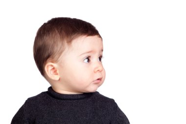 Beautiful baby with nice eyes clipart