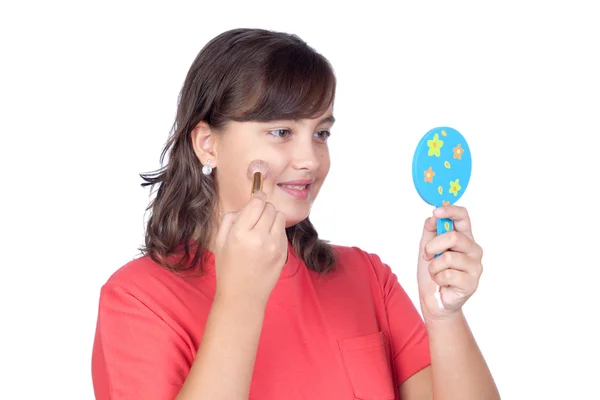 Schöne Mädchen Make-up — Stockfoto